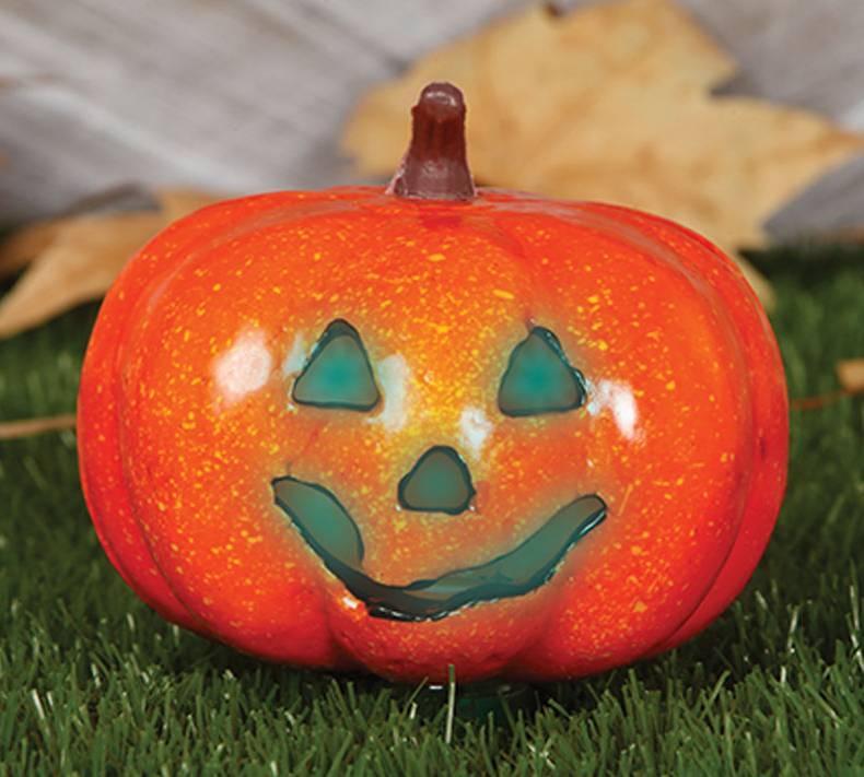 Halloween Pompoen met Licht 16cm