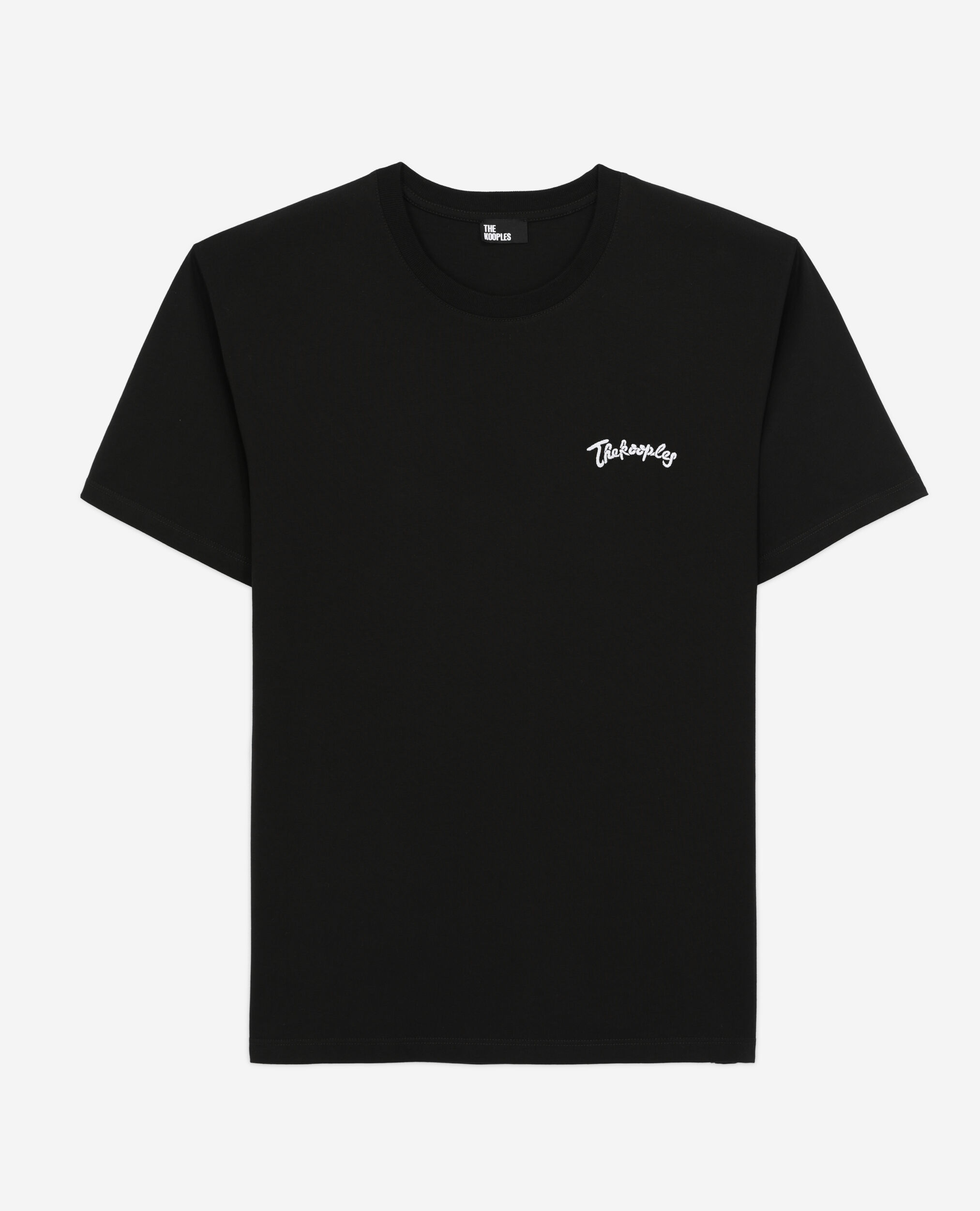 T-shirt noir avec broderies