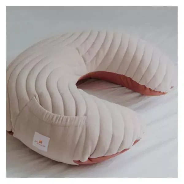 Almofada de amamentação inflável Mumade, cor terracota.
