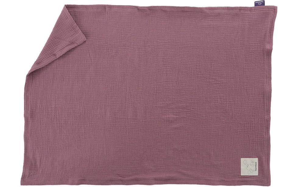 Kuscheldecke pflaume 75 x 100 cmKuschelweiche Babydecke, luftig und leicht