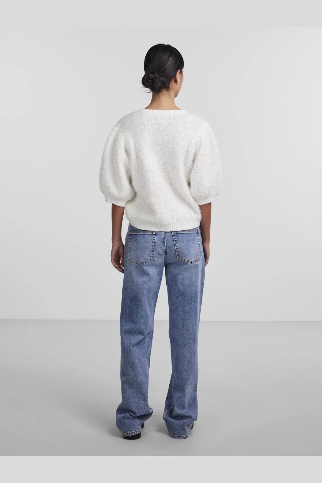 Pieces Pcfee Ss O-Neck Knit 4365325 cloud dancer