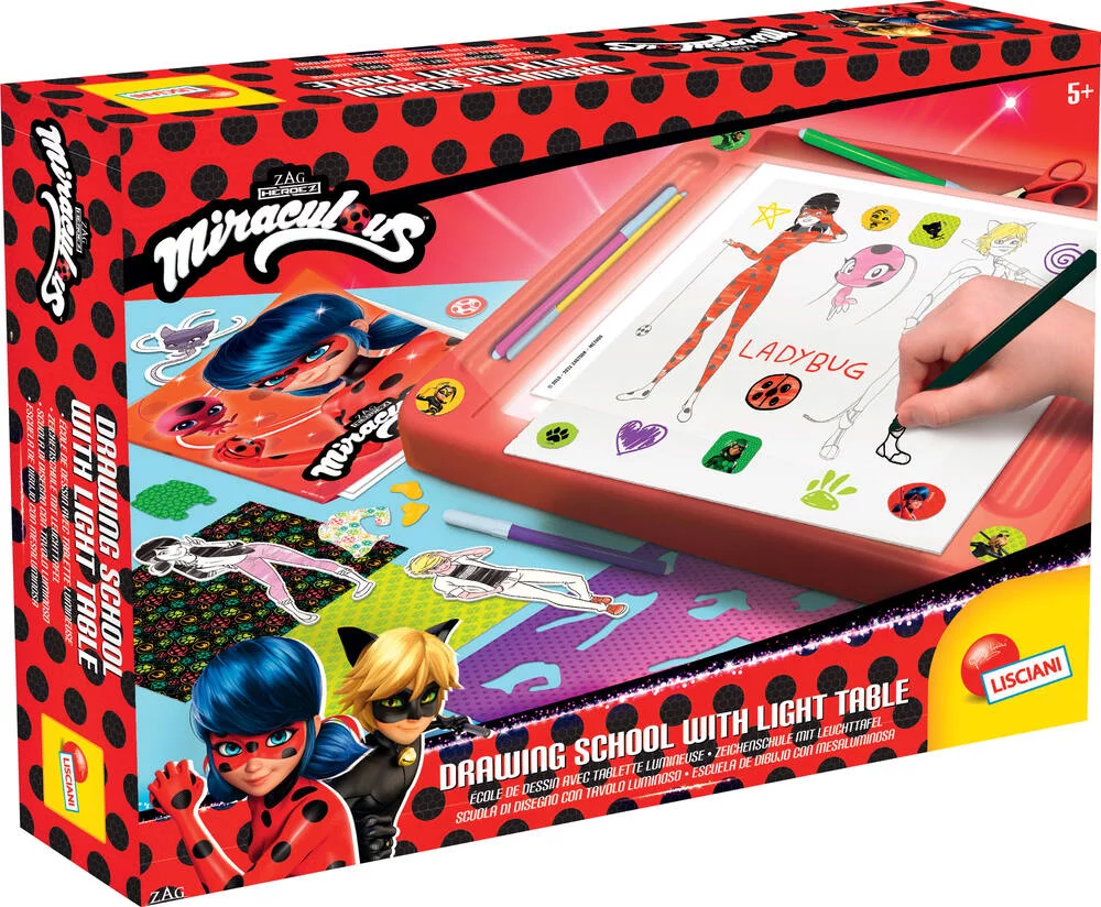 MIRACULOUS - LIGHTNING DRAWING SCHOOL TABLE  DE DESSIN LUMINEUSE