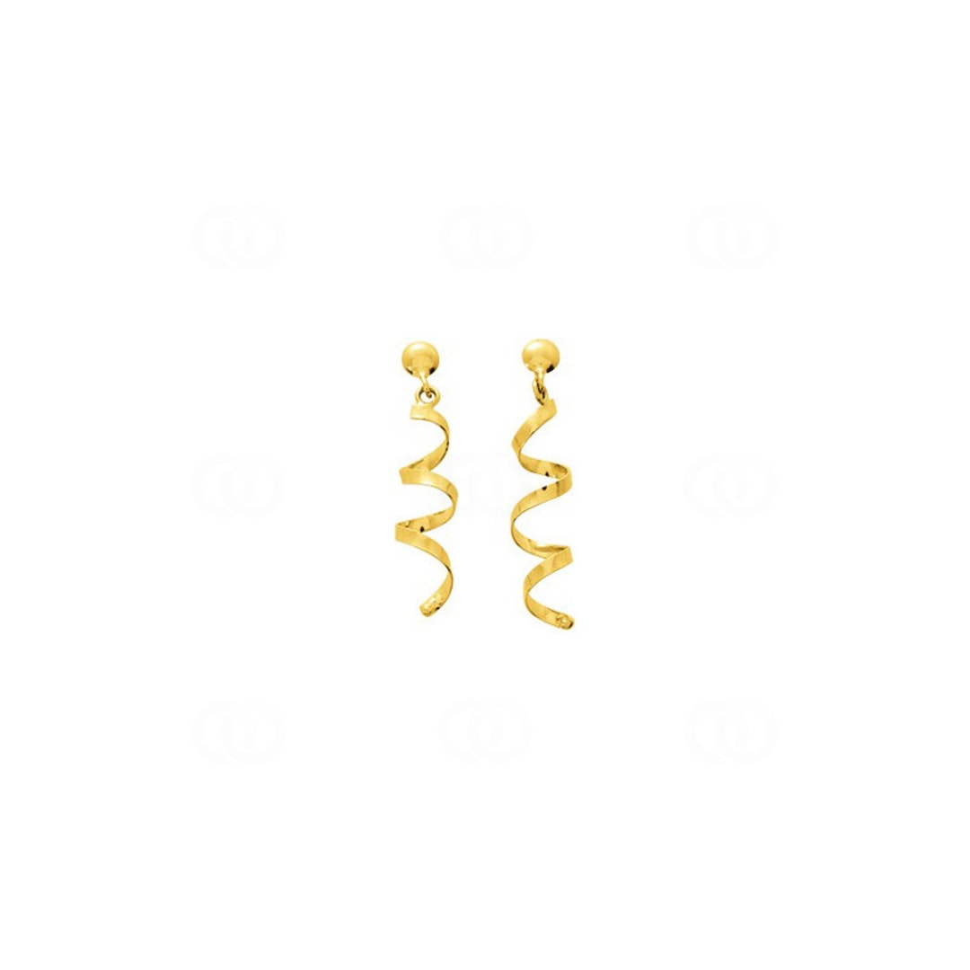 Ohrhänger 750/18 K Gelbgold Spirale