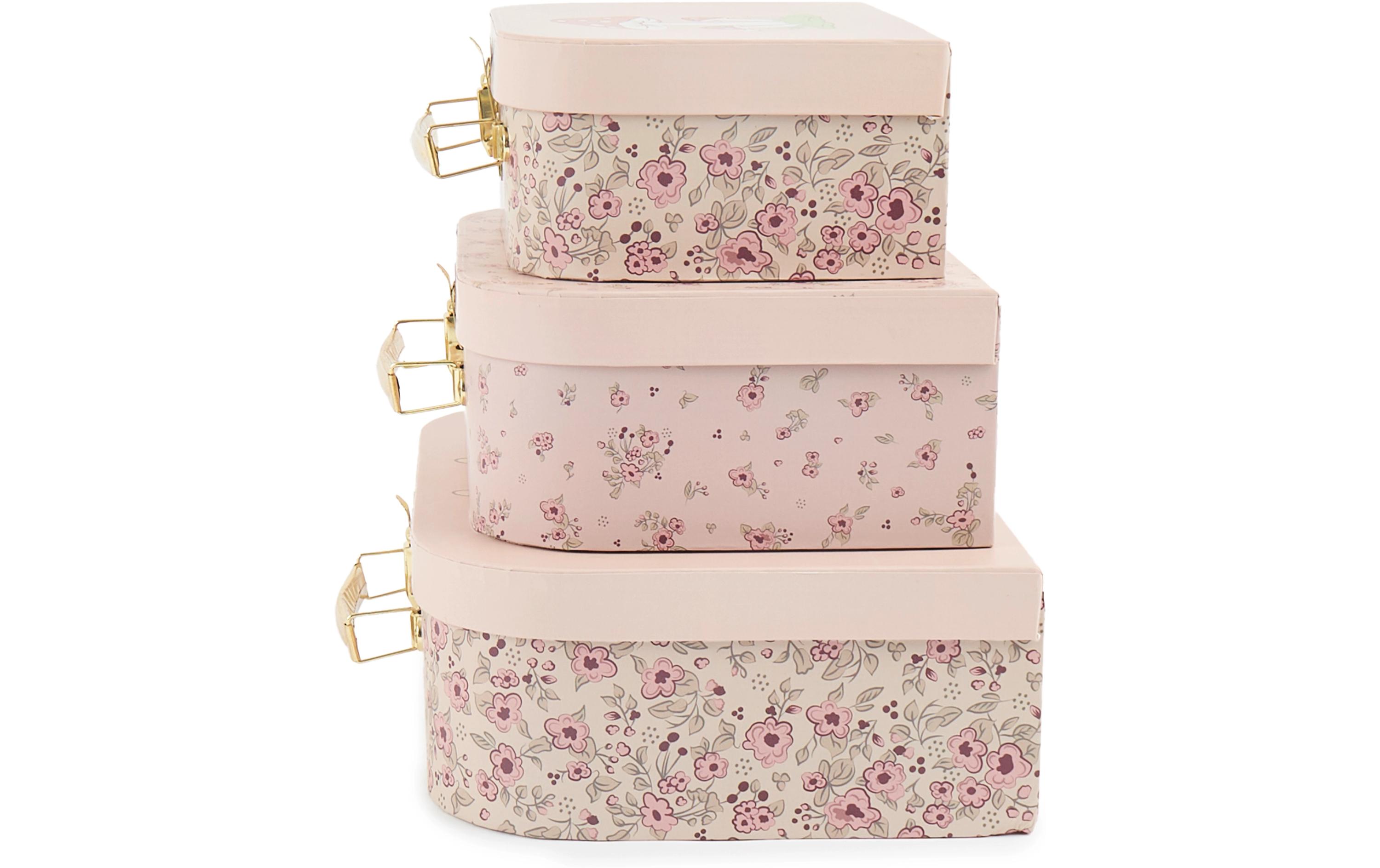 Spielzeugkoffer Ella dreamy flowers 3er SetKofferset zum Aufbewahren von Spielzeugen