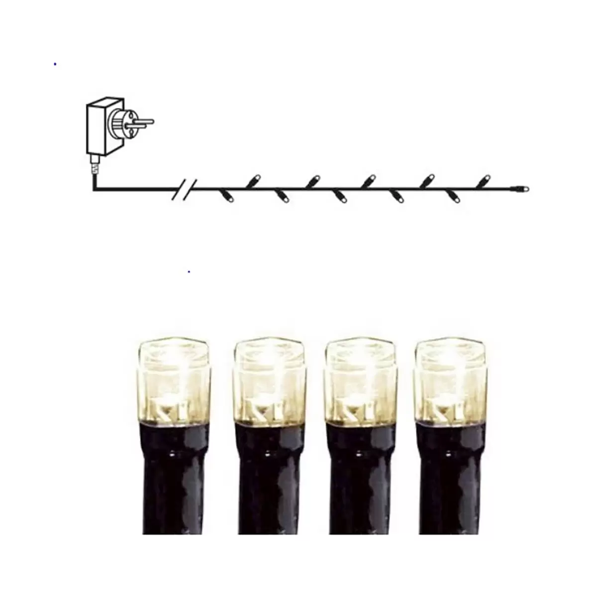 Lichterkette Schwarz