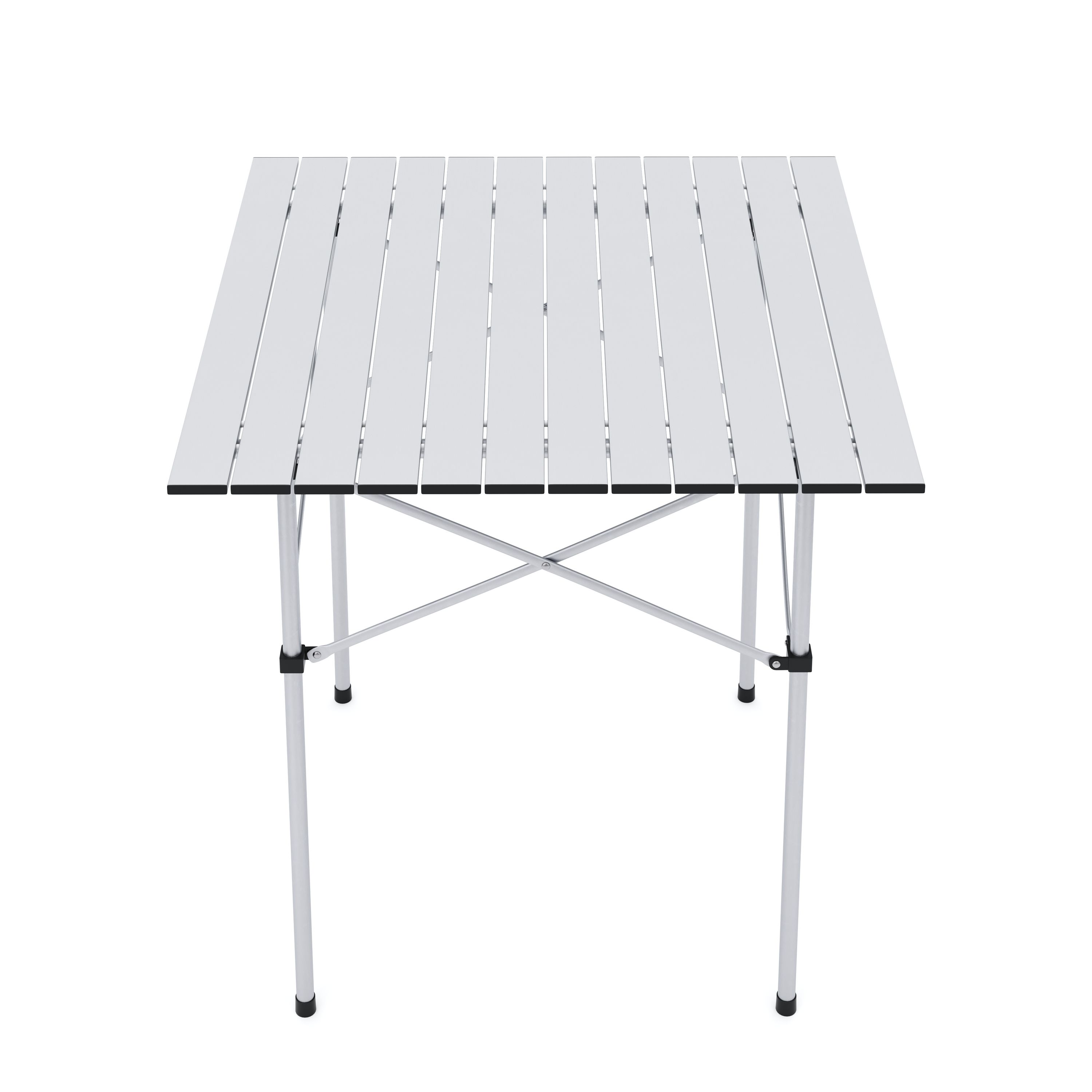 Campingtisch klappbar 70 x 70 cm silber