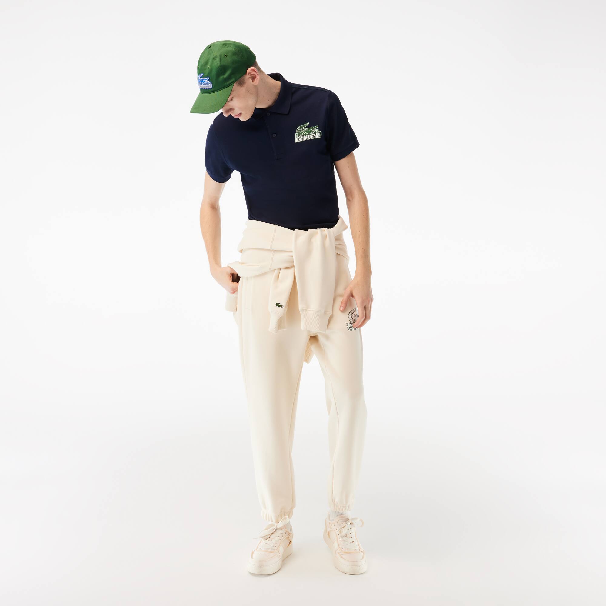 Polo homme Lacoste en petit piqué de coton Manches Courtes - Bleu - Lacoste - Homme