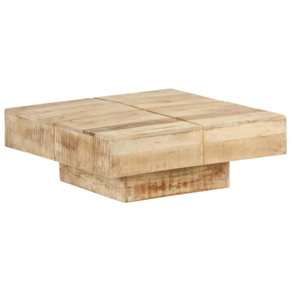 vidaXL - Salontafel - Bruin - Hout - 80 x 80 x 28 cm