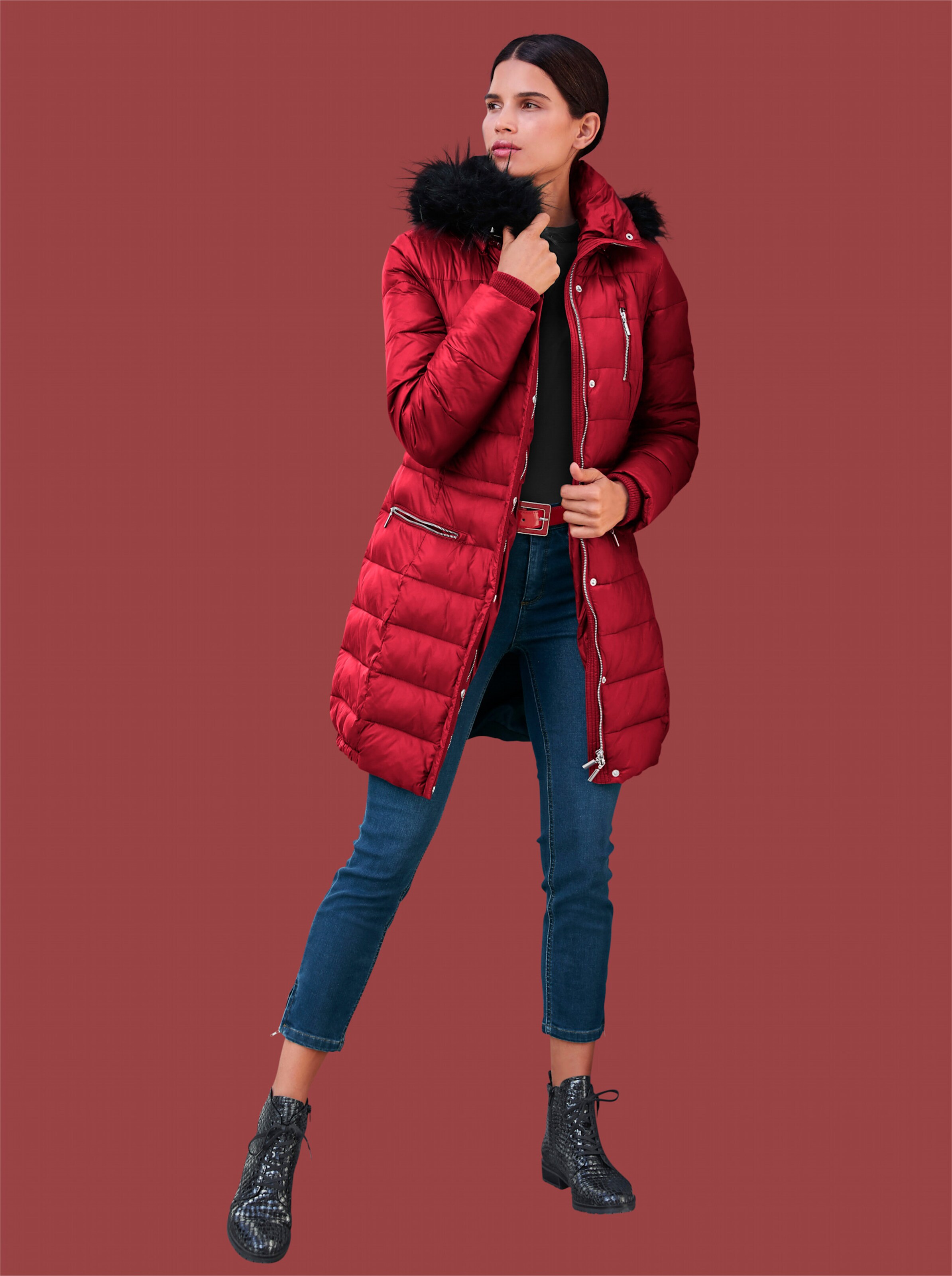 heine Parka in rot