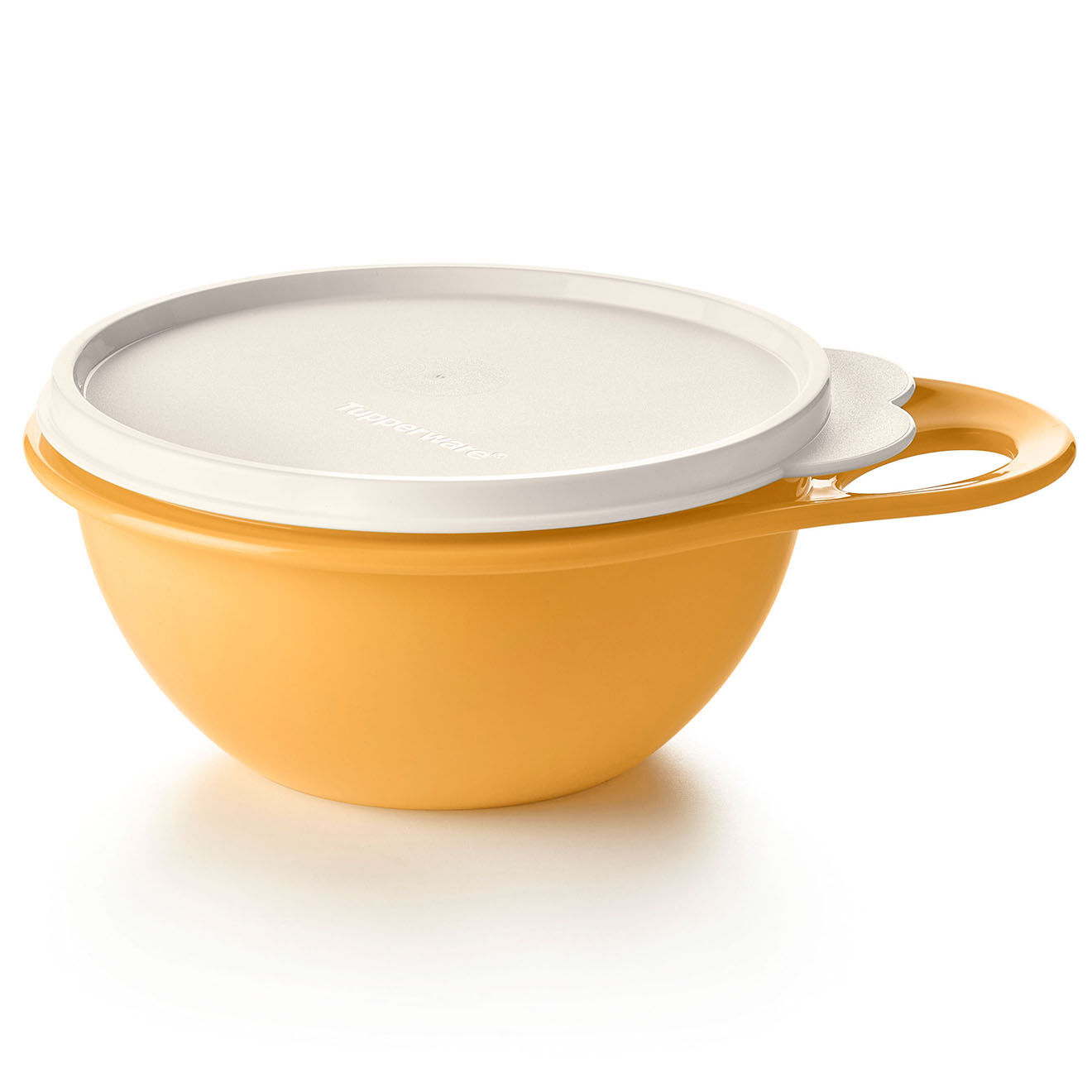 Tupperware Bol avec couvercle That's a Bowl jaune/ couvercle blanc - 600 ml