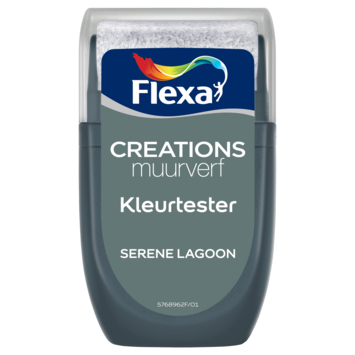 Flexa Creations muurverf kleurtester mat serene lagoon 30 ml
