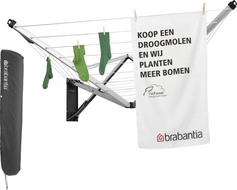 Brabantia Wallfix 375842 Wanddroge - 24  - Grijs