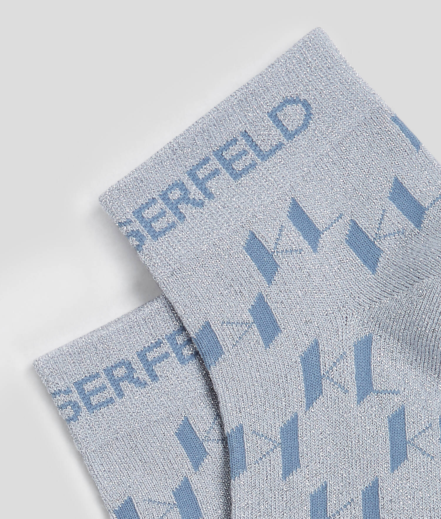 CHAUSSETTES COURTES K/MONOGRAM - 2-PACK - Bleu Kentucky-Pristine