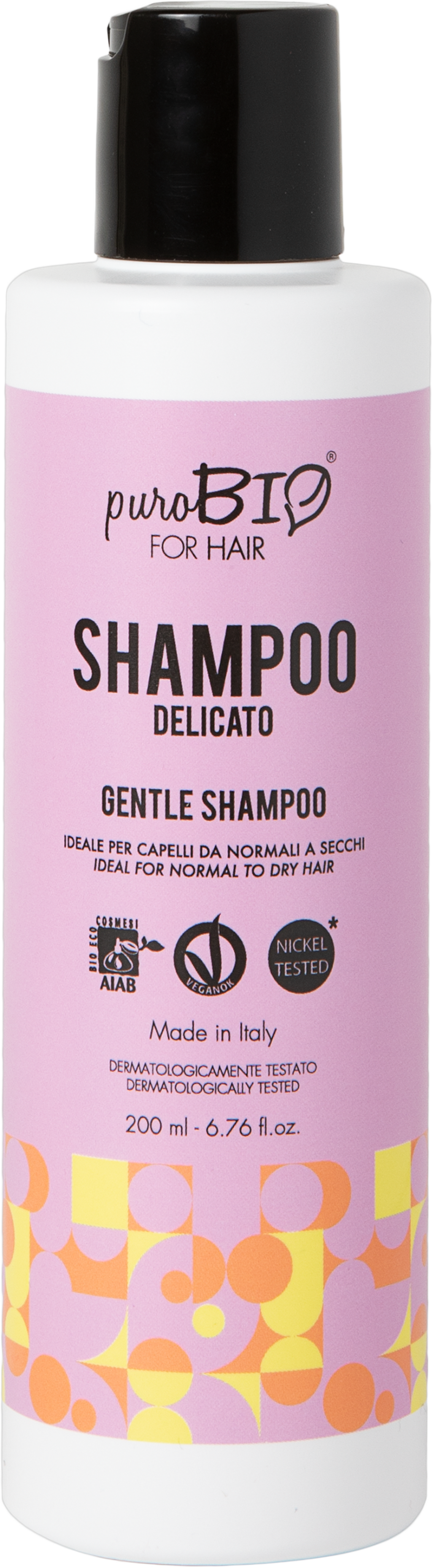 puroBIO cosmetics  FOR HAIR Gentle Shampoo, 200 ml
