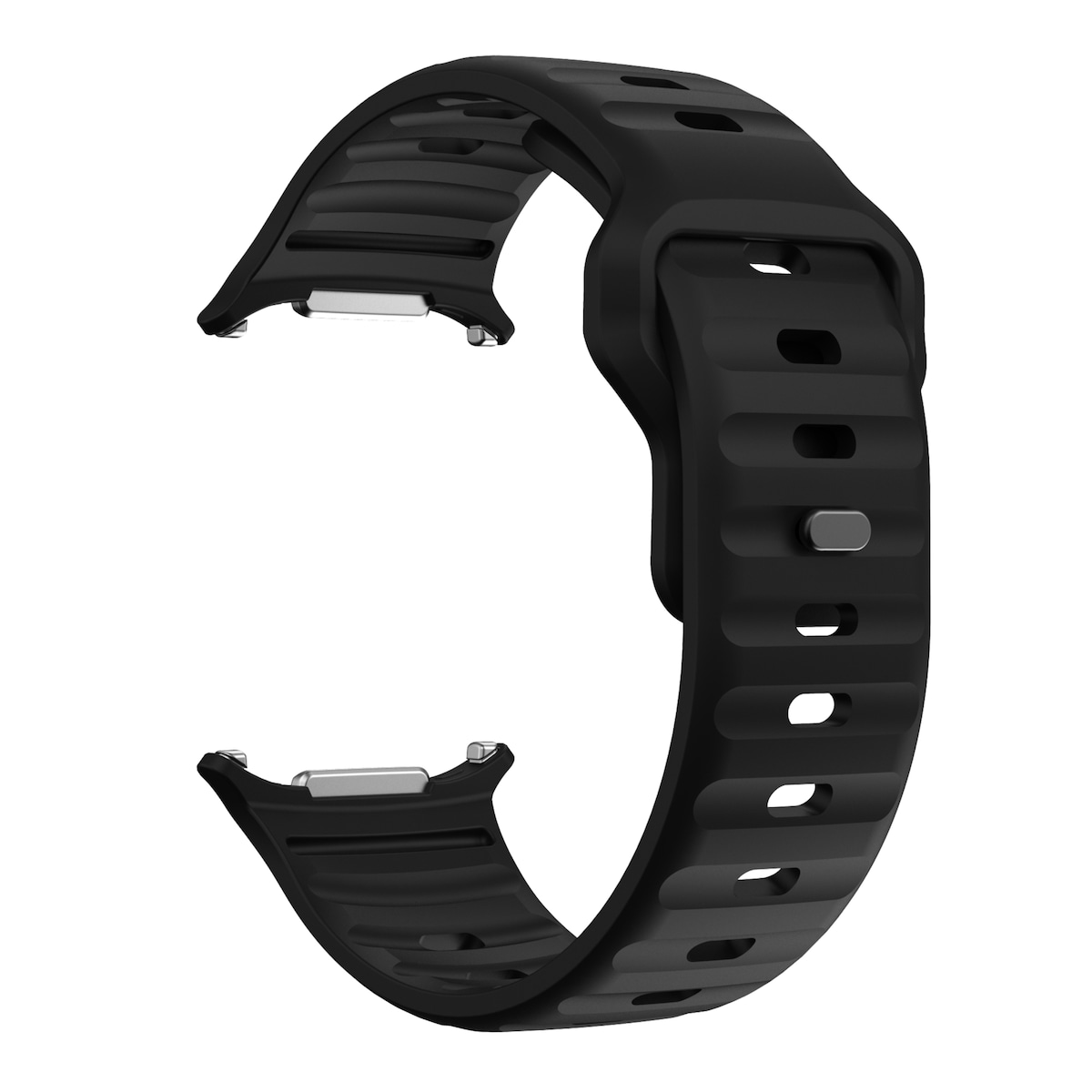 Silikonklokkerem for Samsung Galaxy Watch Ultra 47 mm Sort