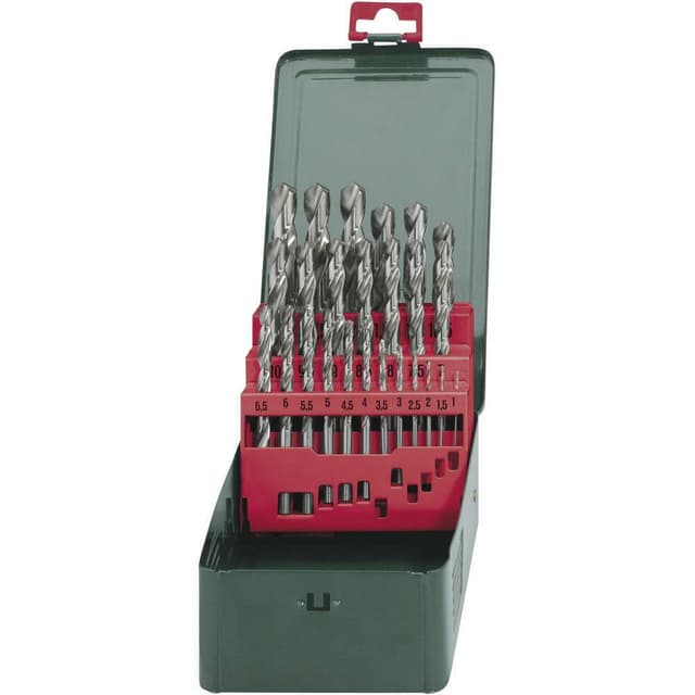 Metabo 627154000 HSS Metal-spiralbor-sæt 25 dele Slebet