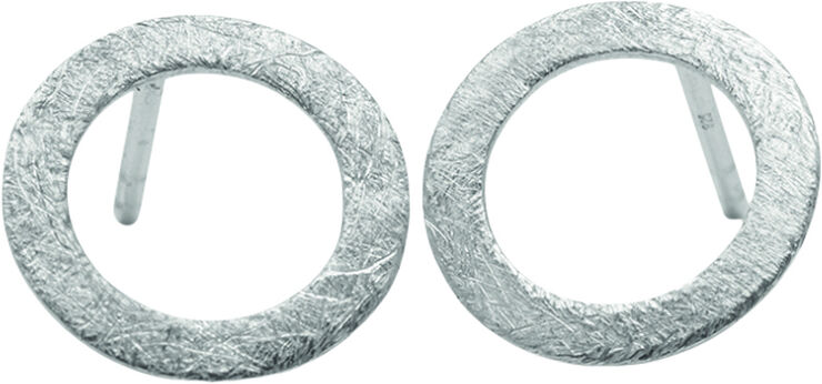 Pernille Corydon Jewellery Small open coin earstick Sølv & no color