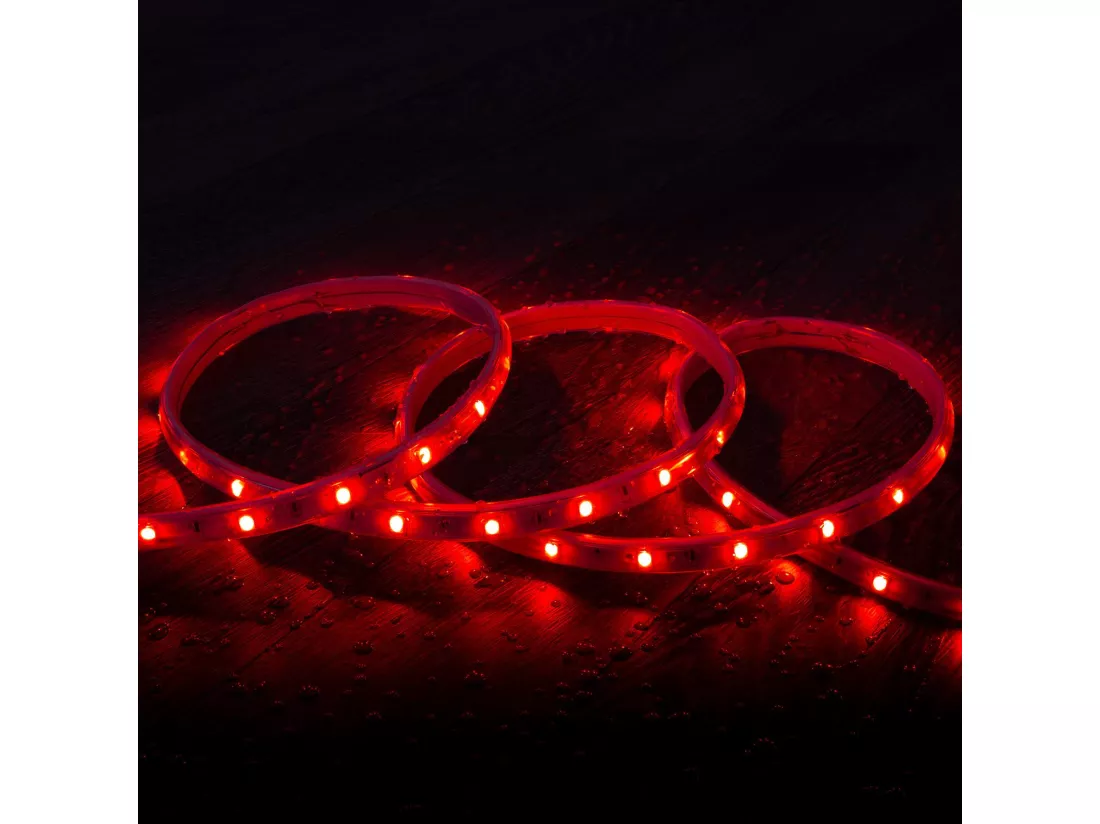 Ruban LED Extérieur Solaire 24V DC SMD2835 60 LED/m 30m IP65 Largeur 12mm Coupe 100 cm RGB