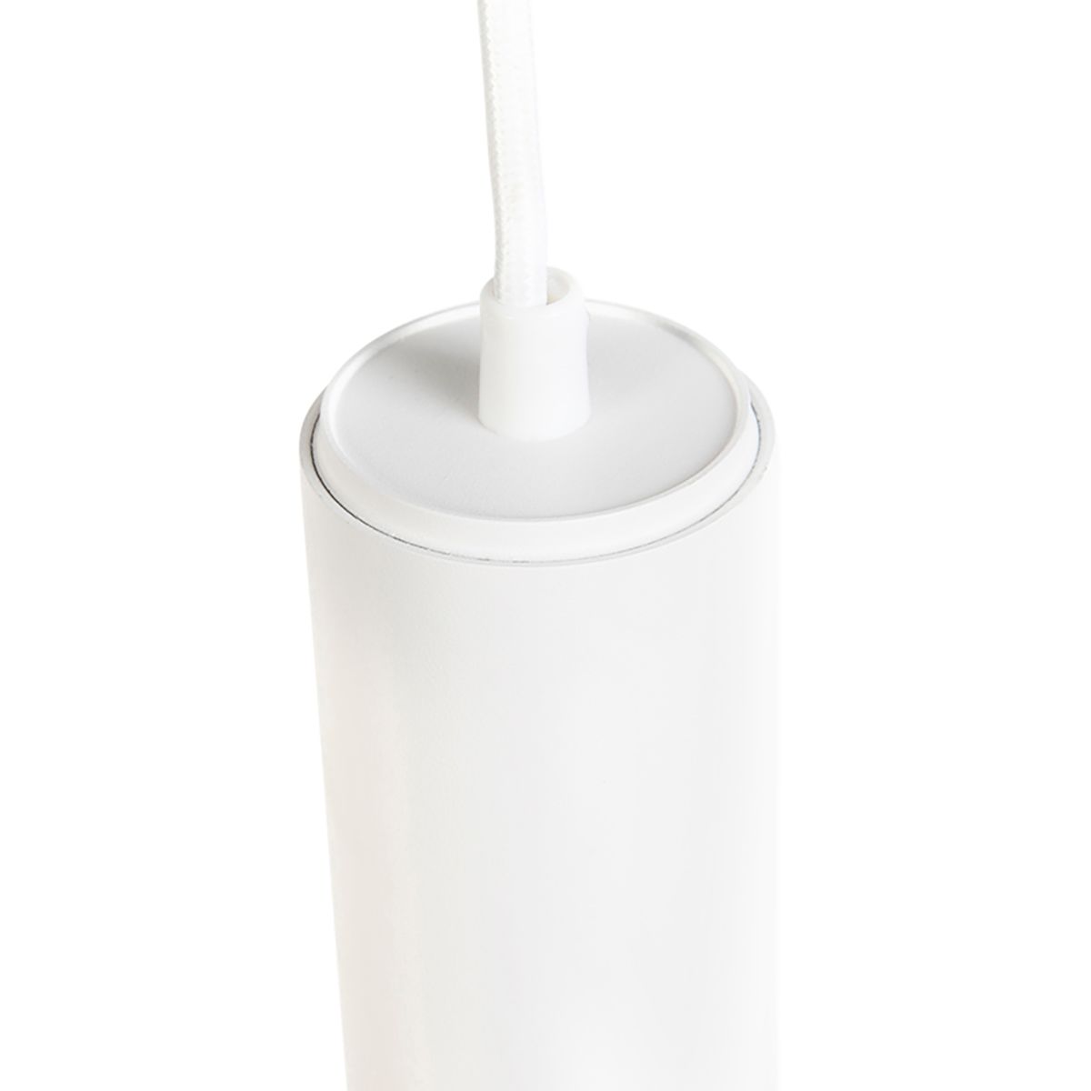 Design hanglamp wit incl. rail adapter 3-fase - 3-Phase Tuba small