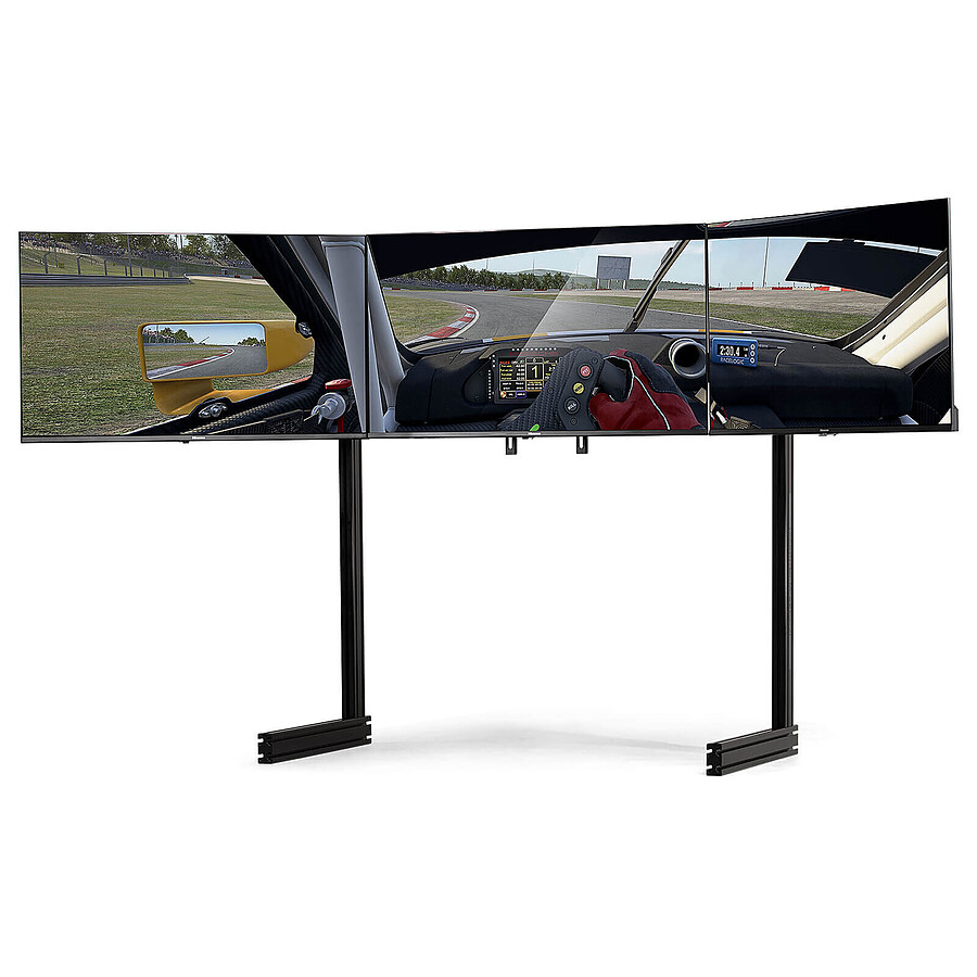 Next Level Racing Elite Free Standing Triple Monitor Stand - Black Edition