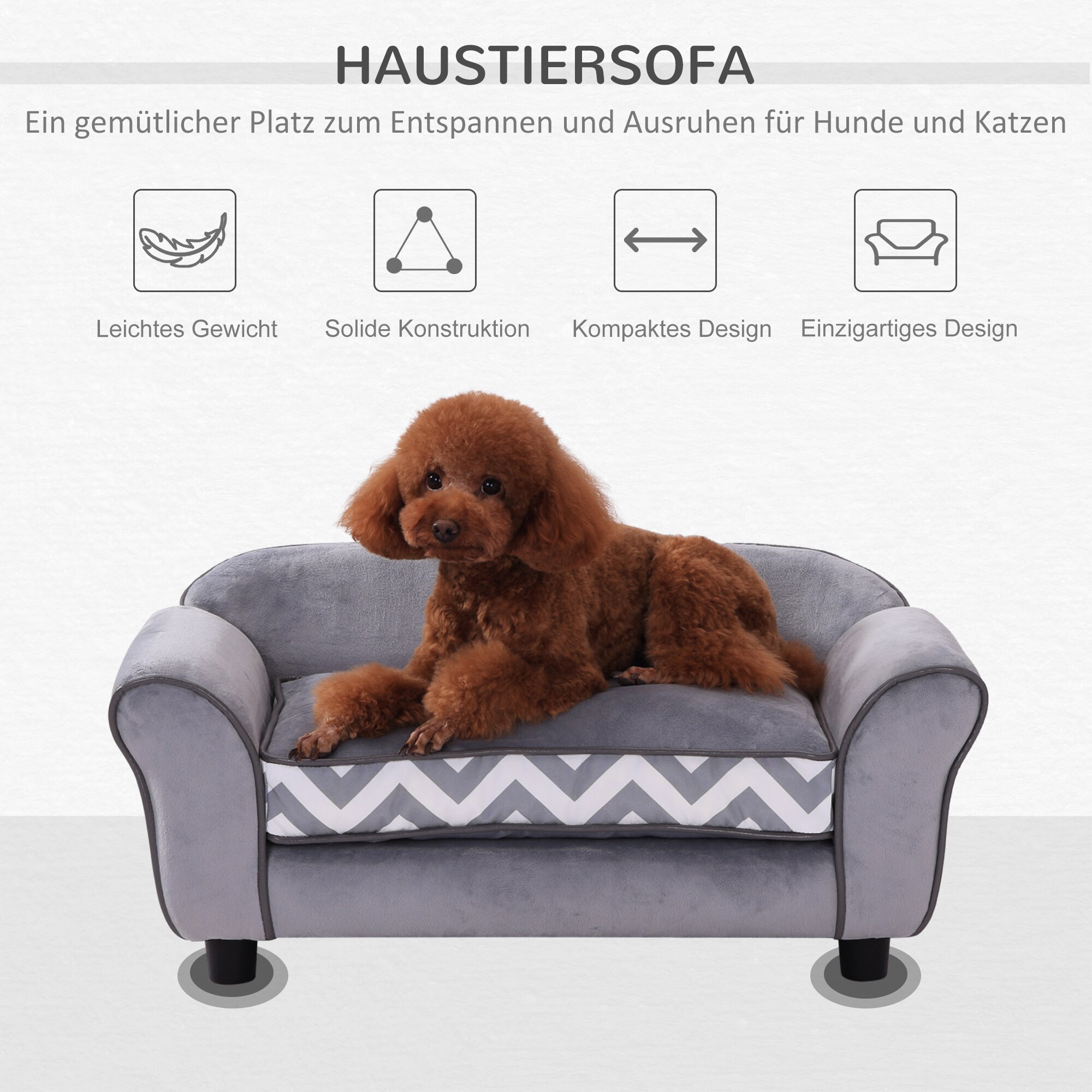 PawHut Hundesofa 73,5 x 41 x 33 cm (LxBxH)