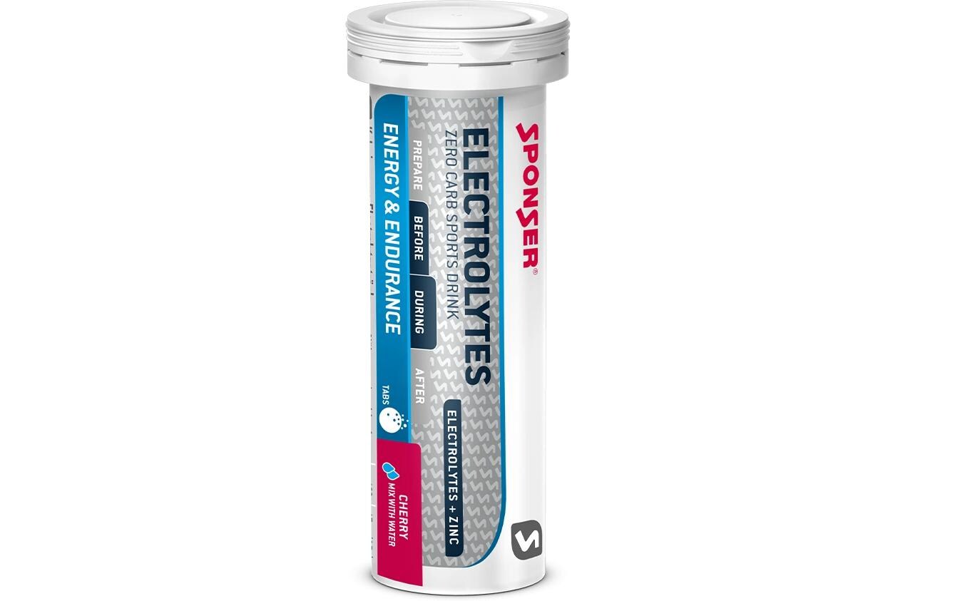 Electrolytes Tabs Cherry, 12 RöhrchenElektrolytgetränk für Sport und Freizeit