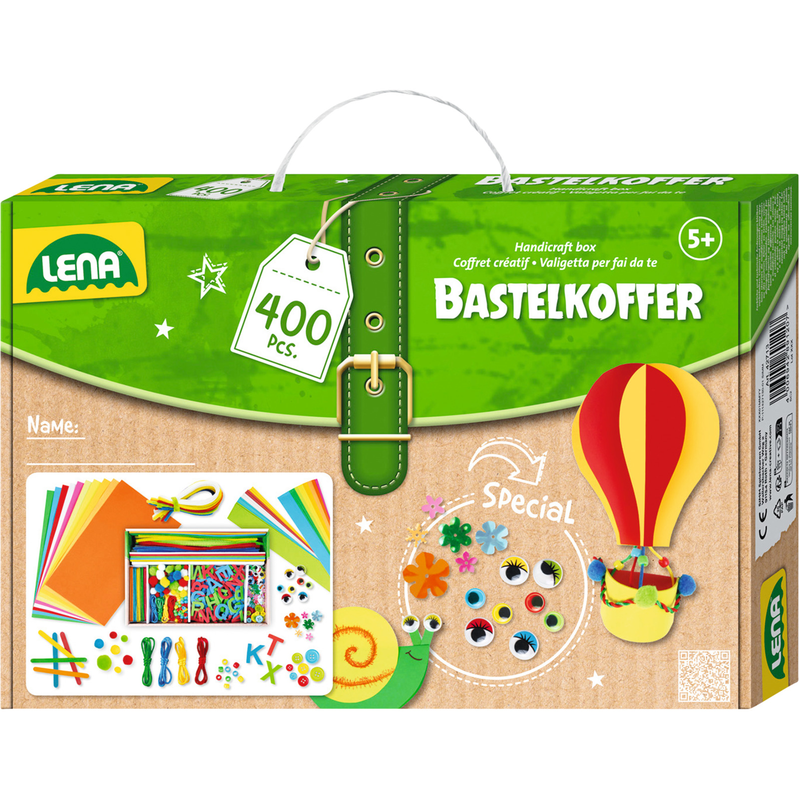 Lena Bastelkoffer bunt 400-teilig