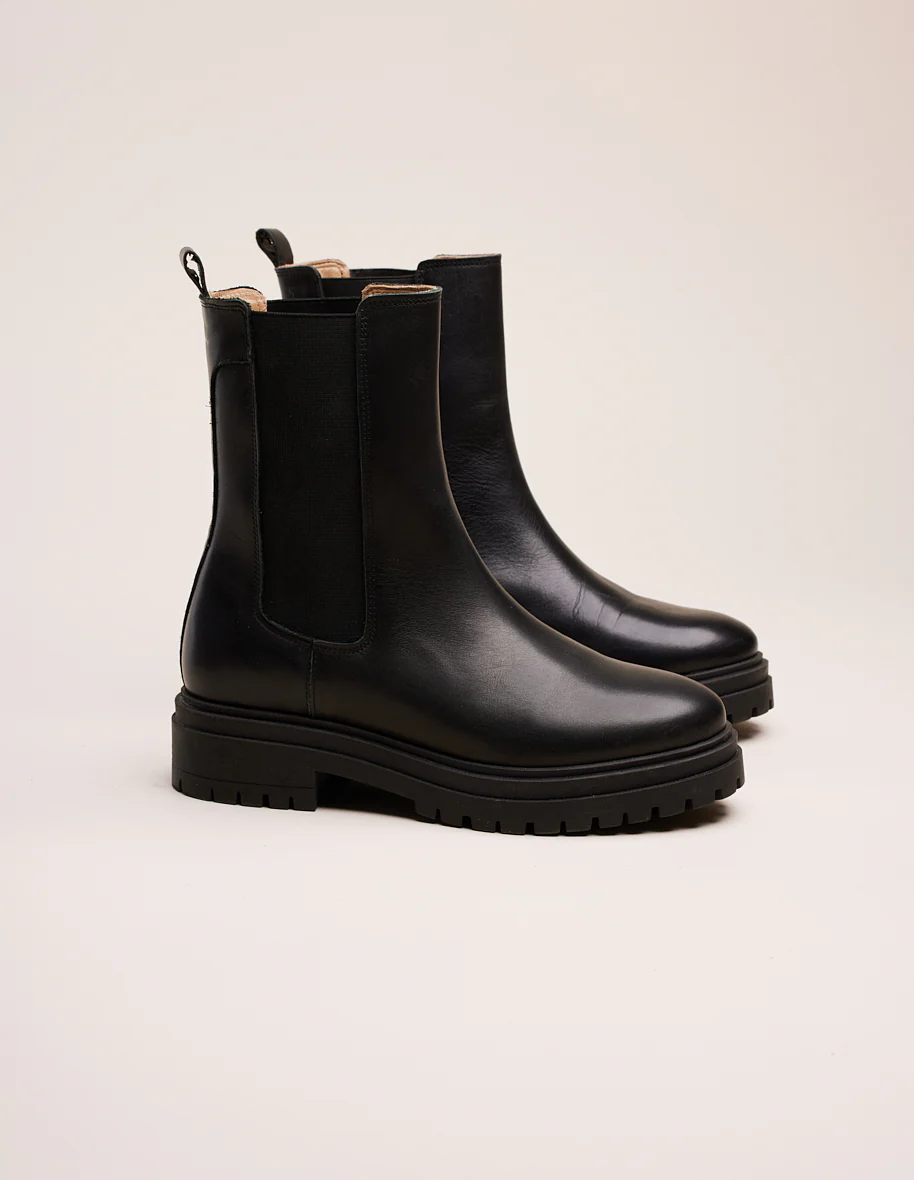 Bottines Amélie - Cuir noir