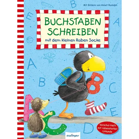 ars Edition Buchstaben schreiben mit dem kleinen Raben Socke