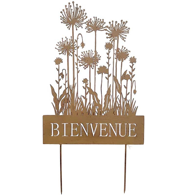 Treillage jardin fleurs 36x66cm
