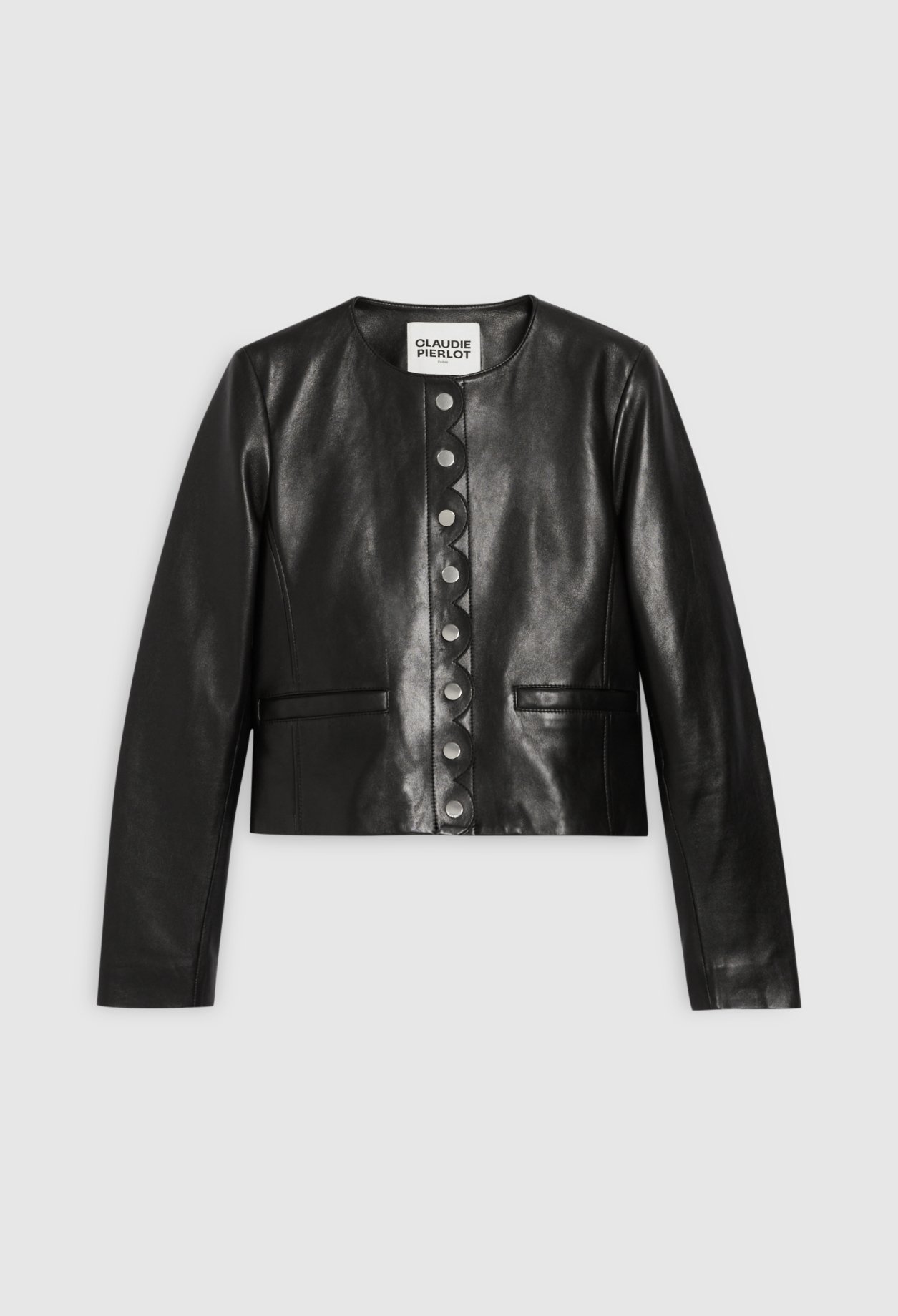 Blouson cuir lisse
