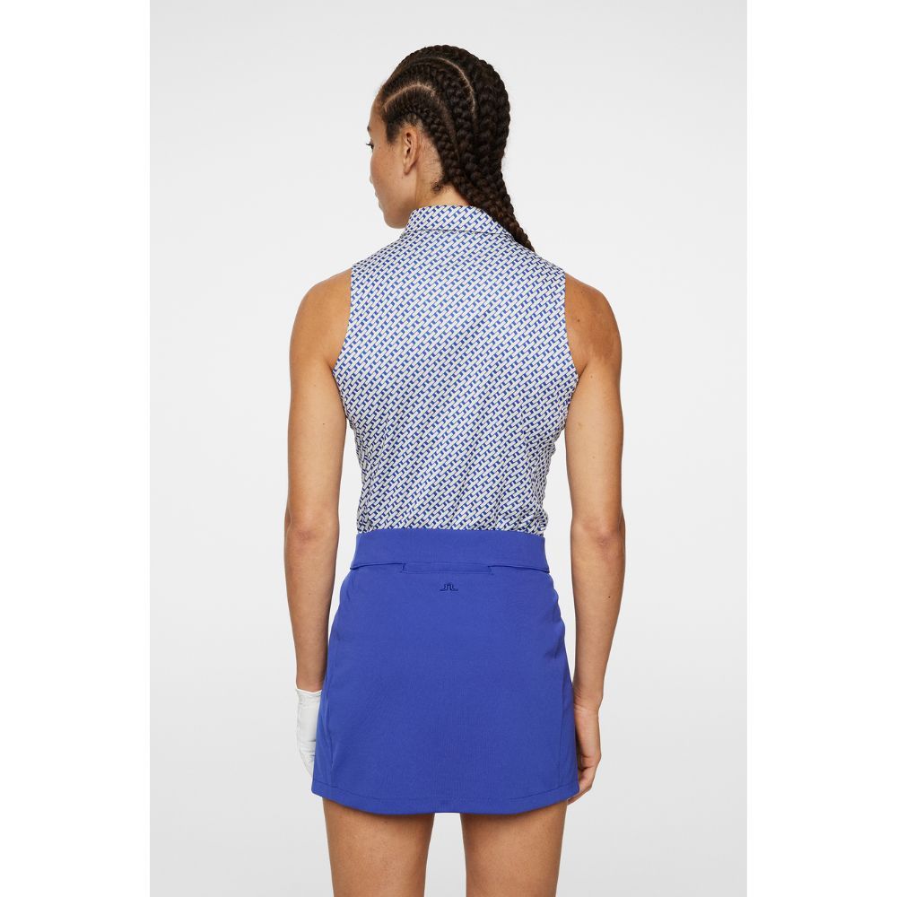 Dena Print Sleeveless Pique Dame Moonbeam