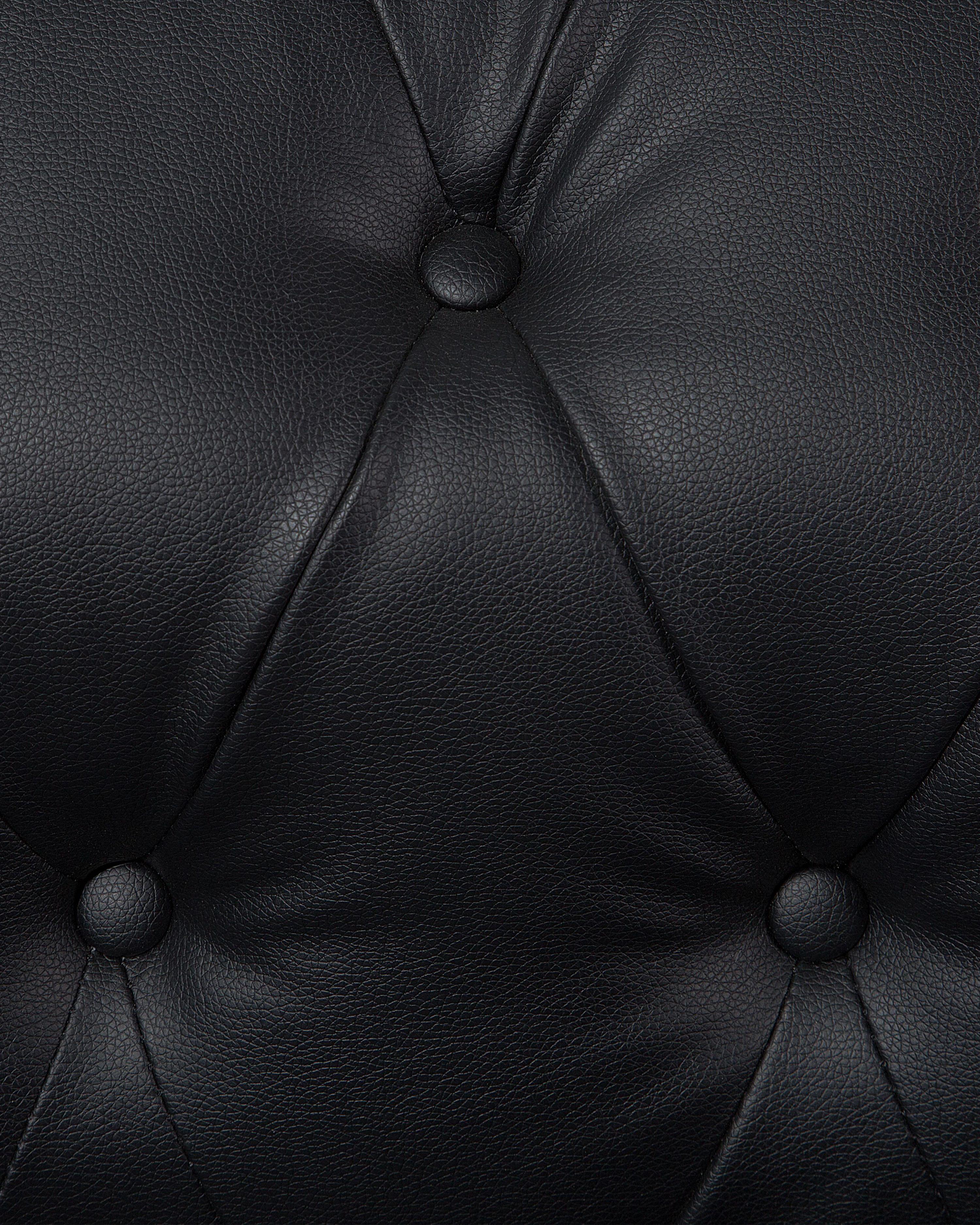 Fauteuil CHESTERFIELD Kunstleer Zwart