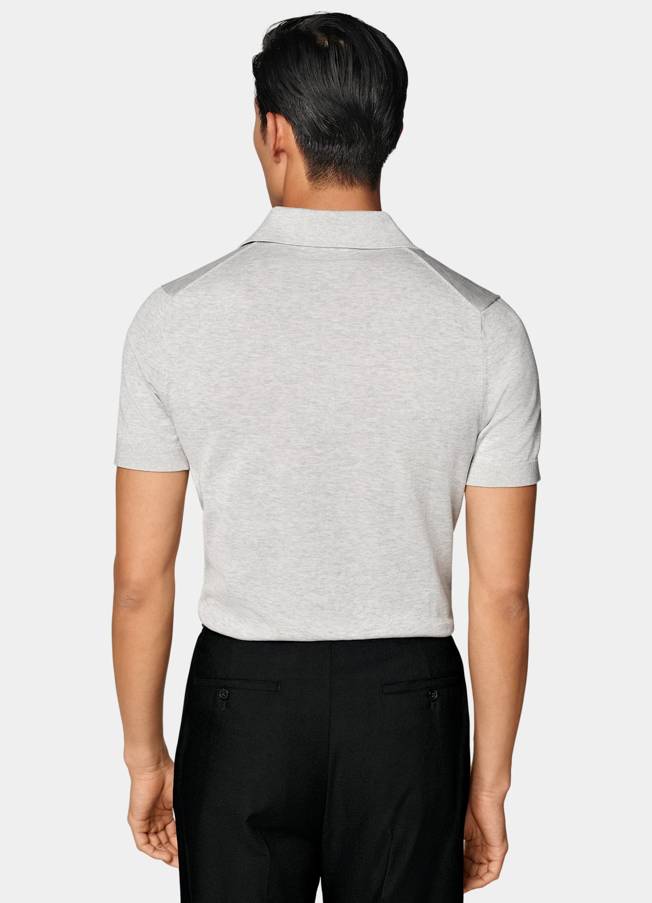 Polo gris clair
