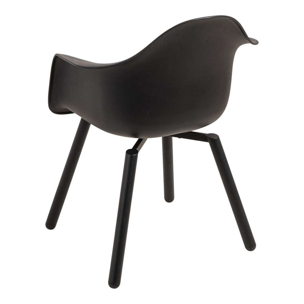 Lesli Living Montreux - Tuinstoel - Zwart - 1x44x63 cm