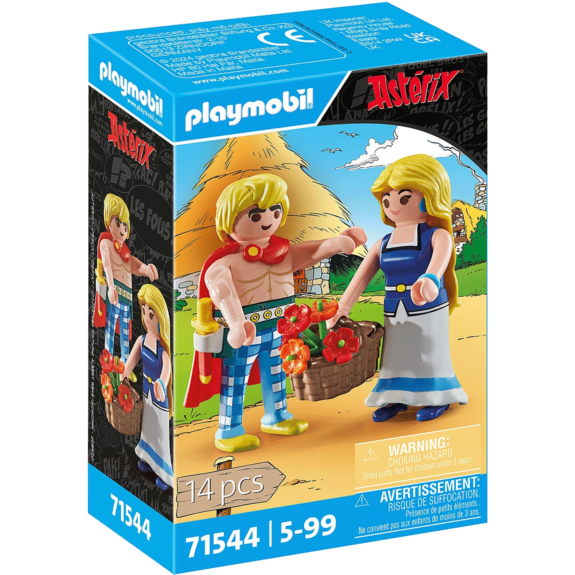 PLAYMOBIL Konstruktionsspielzeug Asterix Tragicomix und Falbala