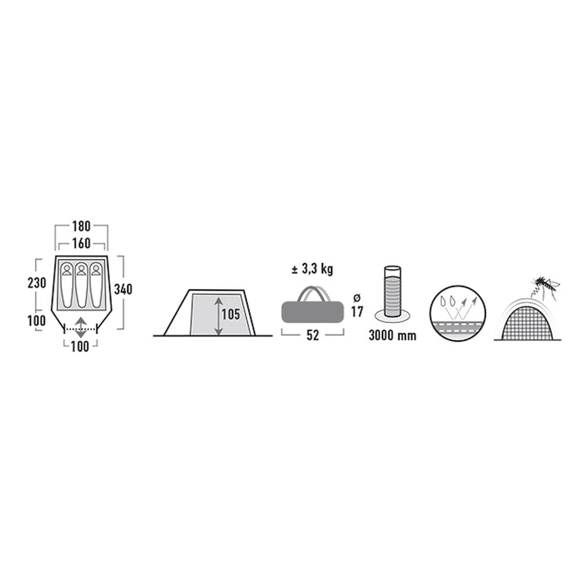 High Peak -  Zelt Kite 3