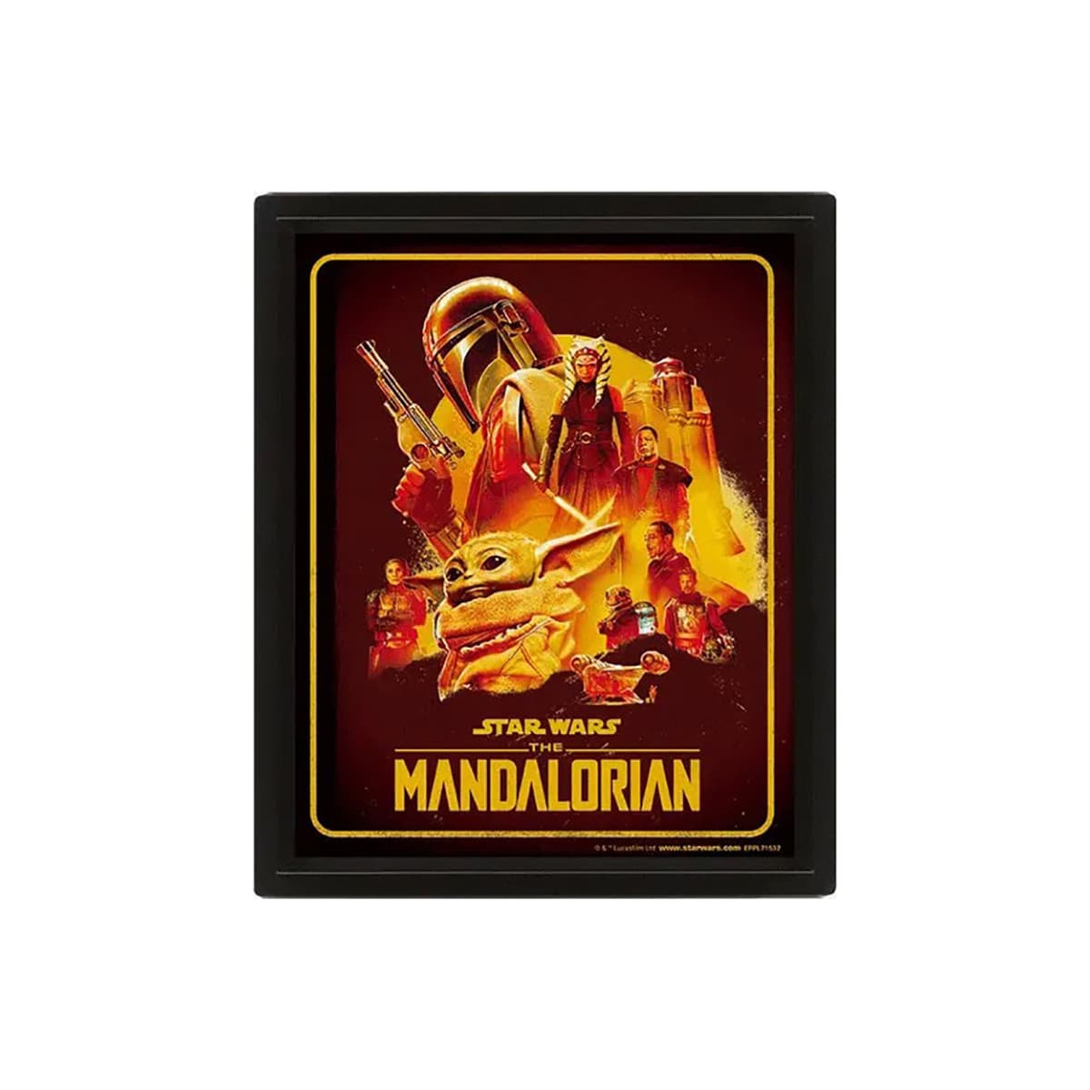 Pan Vision The Mandalorian S2 3D-plakat (Montage)