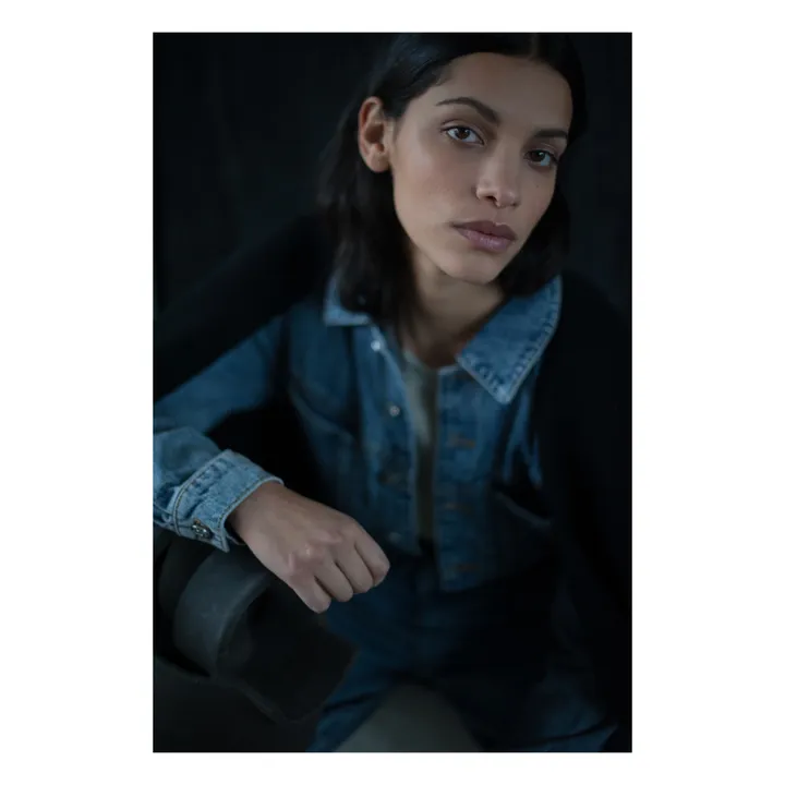 La Méricaine Cape Black Laine Recyclée | Noir