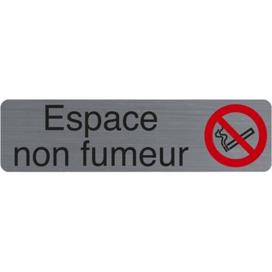 Plaque de signalisation 'Espace non fumeurs'