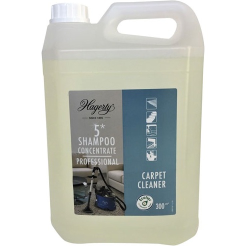Shampooing concentré 5* - tapis, tissus pour injecteur et extracteur - 5 L