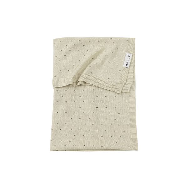 Meyco Ledikantdeken Ajour Bamboe Soft Sand 100 x 150 cm
