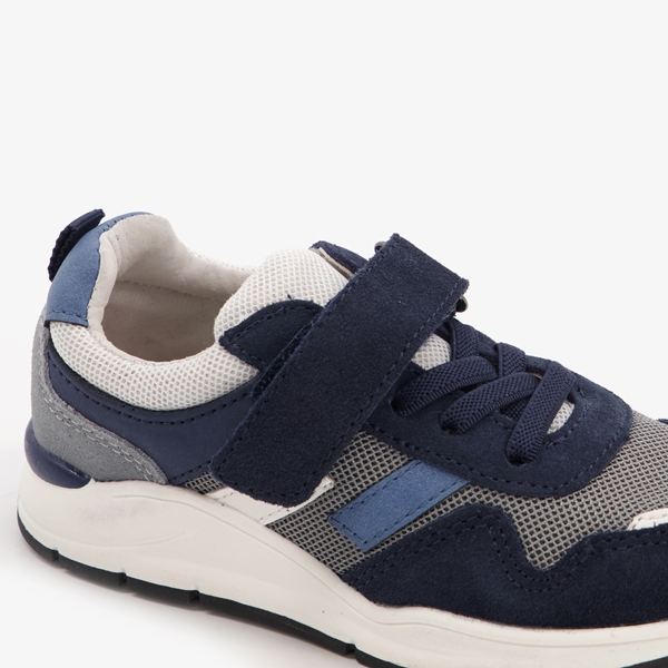 TwoDay leren jongens sneakers met blauwe details