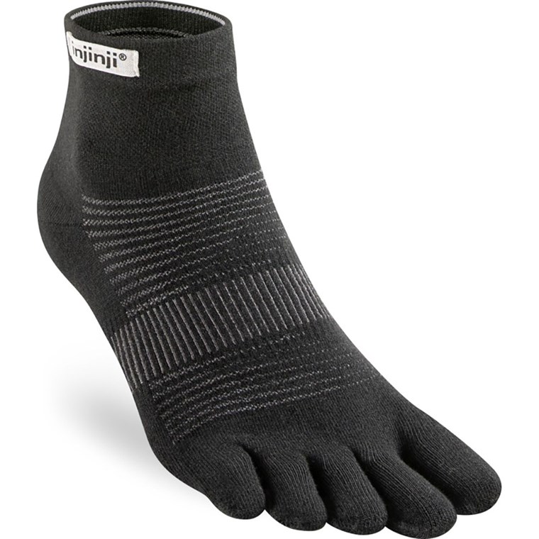 Injinji Run Lightweight Mini-Crew Black