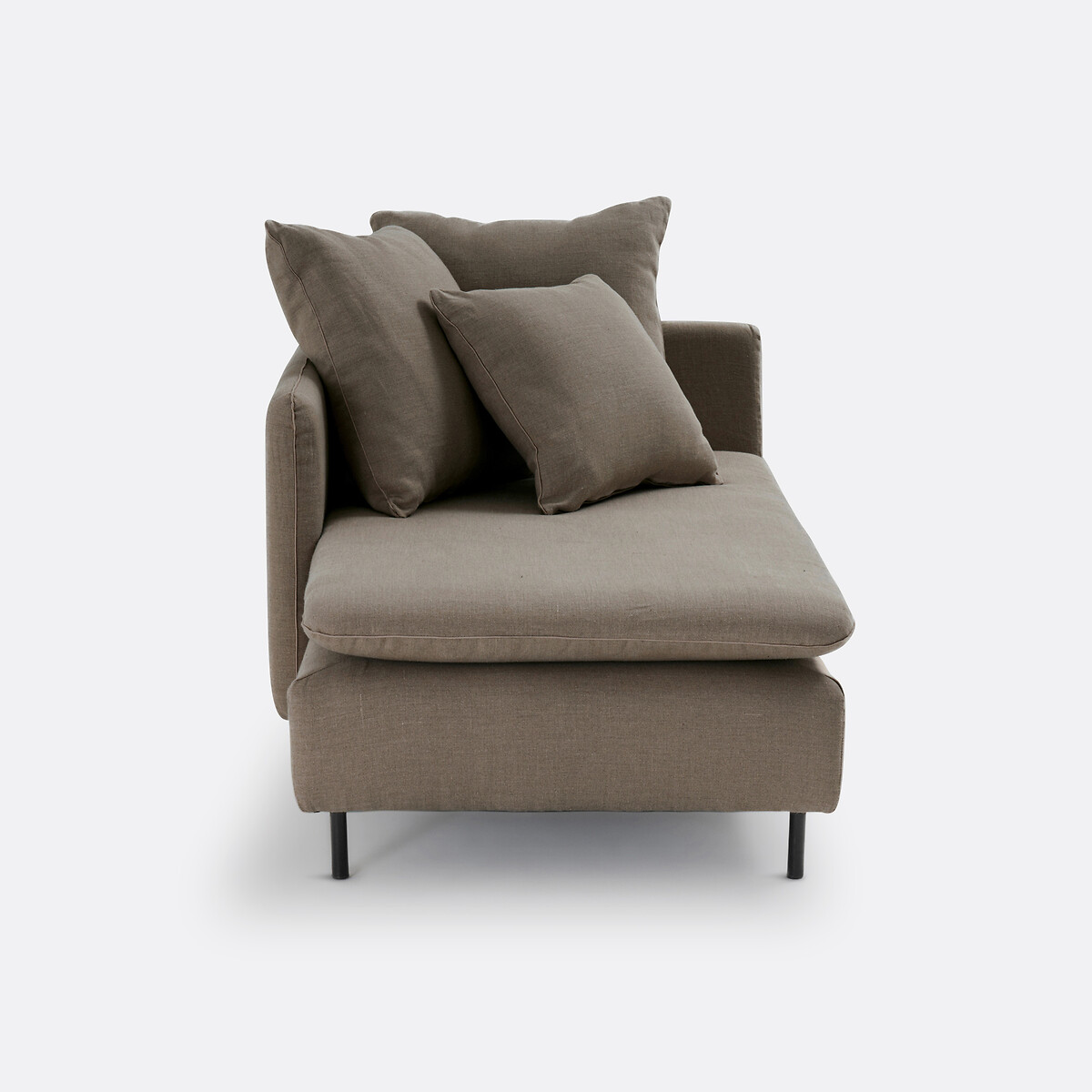 LA REDOUTE INTERIORS<br>Omvormbare Cadeira longa linho/viscose L158 cm, Ivete