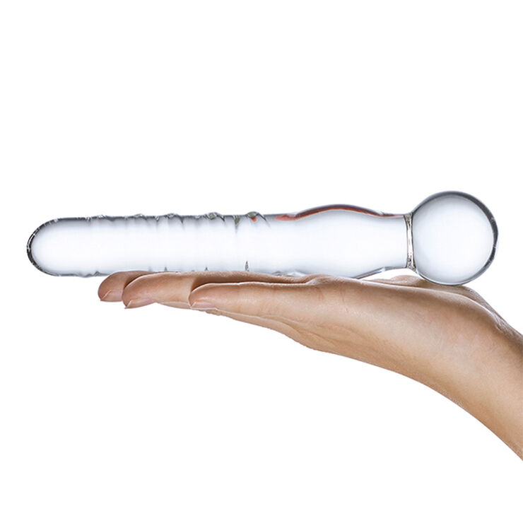 Gläs GLAS - JOYSTICK CLEAR GLASS DILDO Transparent