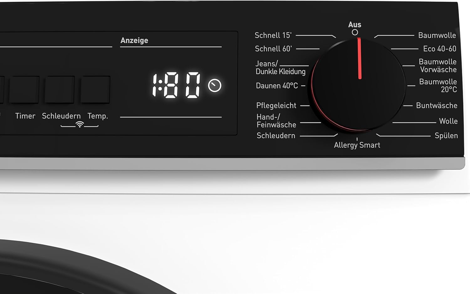 SHARP ES-PRO914WA-DE Waschmaschine Frontlader, 9kg, 1400U/min, Smarte Bedienung durch Veezy App, Dampffunktion, Inverter, 15 Programme, AquaStop, Weiß