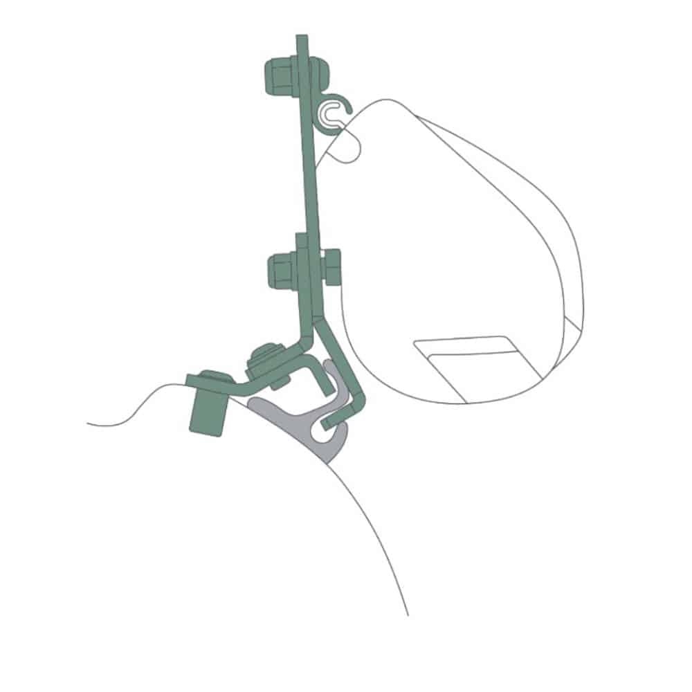 Markisen-Adapter -  Fiamma F35 Pro für Stellantis Vans Citroen Spacetourer KR LR mit Reimo Multirail