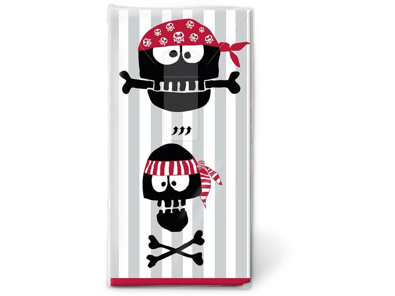 Paper   Design Taschentücher Pirates Ahoi 4-lagig, 10 Stück Designer Taschentücher