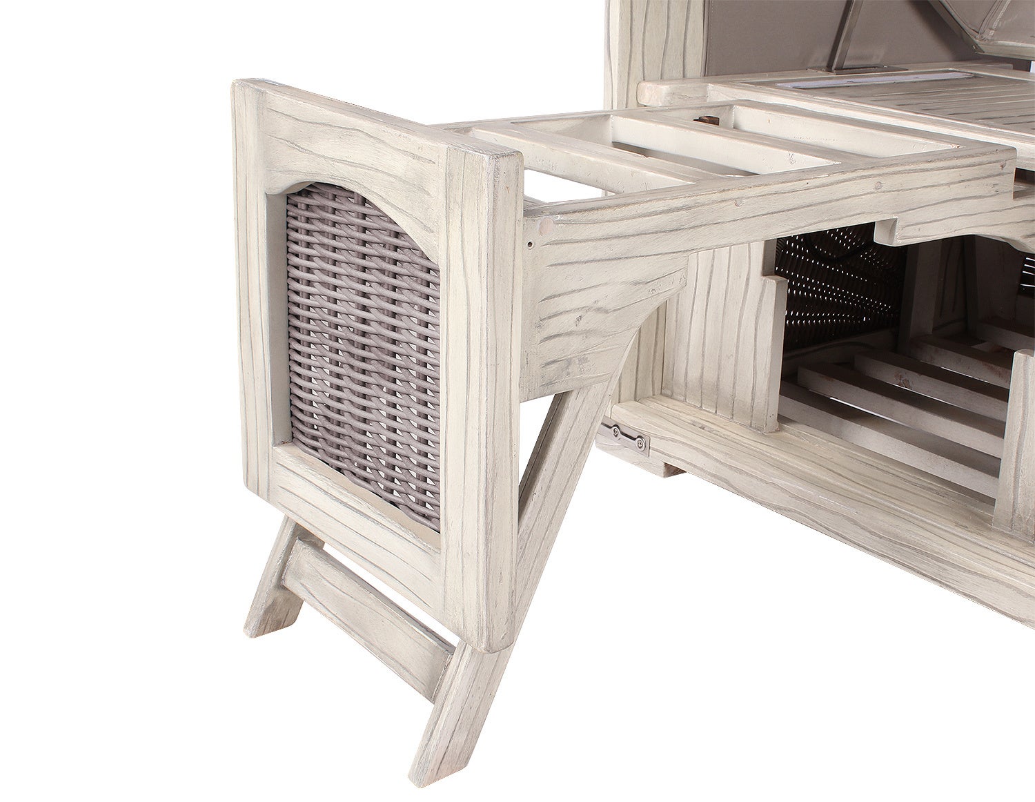 Rantum strandstoel mahonie gewassen grijs PE koboo grijs design 537
